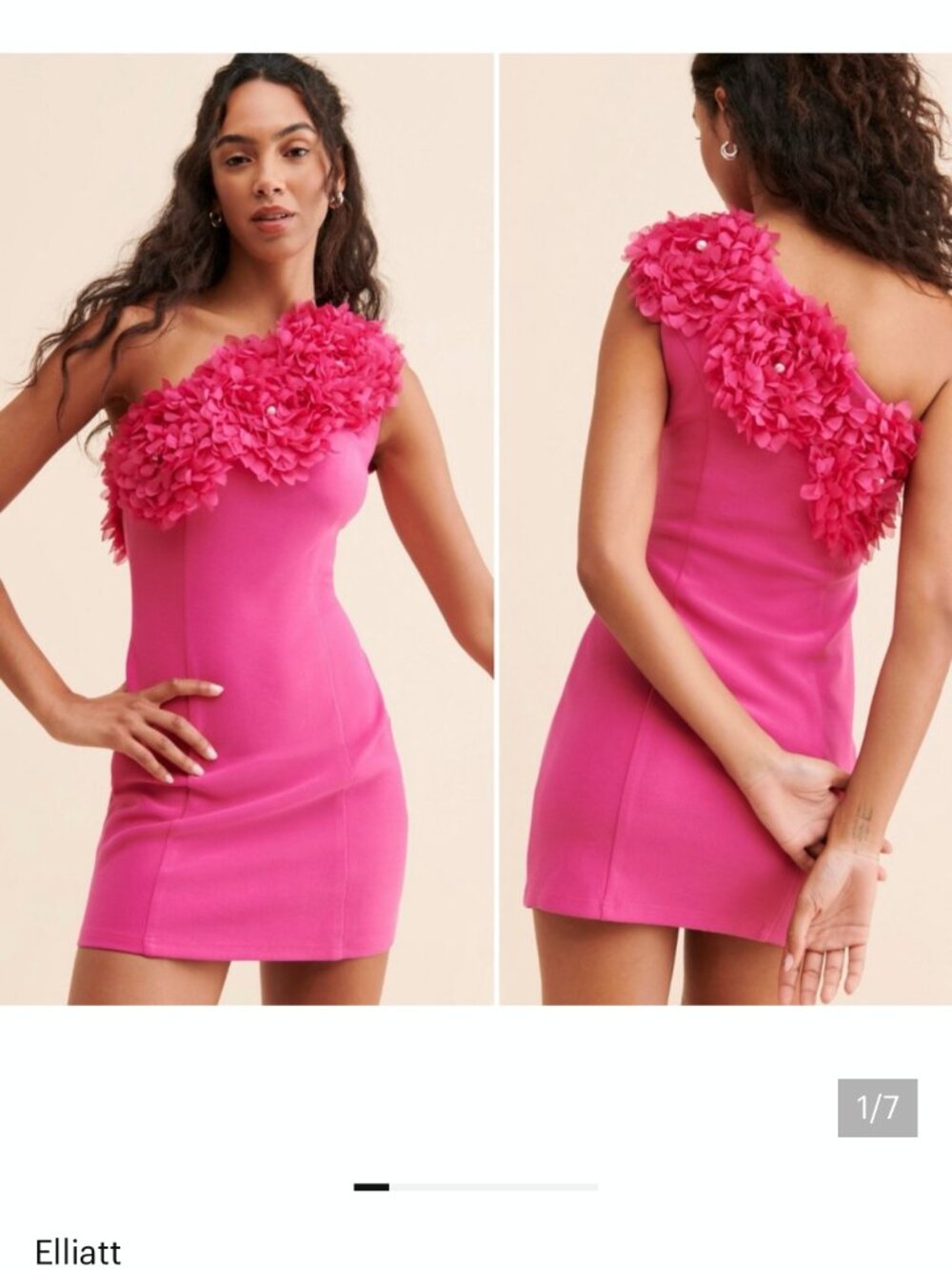 new ANTHROPOLOGIE UMA ELLIATT floral applique dress s